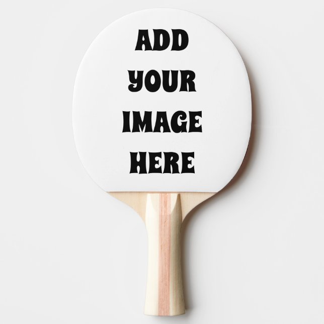 CUSTOM FOTO ODER TEXT Pong Paddle Paddel Tischtennis Schläger (Vorderseite)