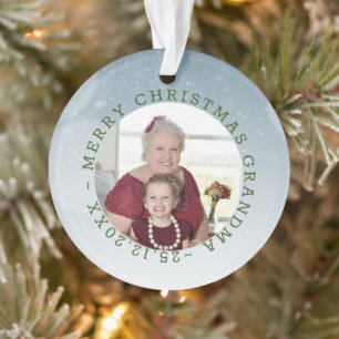 Custom Foto Oma Ornament