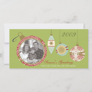 Custom Foto Ornament Holiday Foto Card :: 04 Feiertagskarte