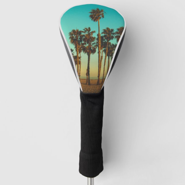 Custom Foto Palm Tree Tropical Golf Head Cover Golf Headcover (Vorderseite)