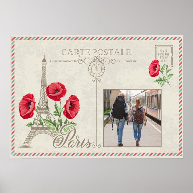 Custom Foto Paris Frankreich Poster (Vorne)