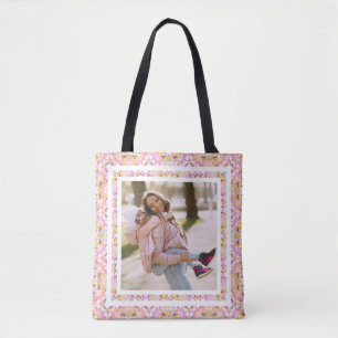 Custom Foto Pastel Pink Happy Green Mother Day