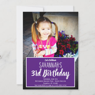 Custom Foto Personalisiert Geburtstagsparty Einlad Einladung