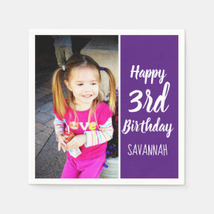 Custom Foto Personalisiert Happy Geburtstag Napkin Serviette