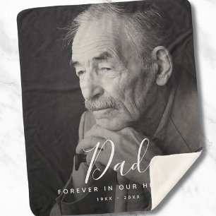 Custom Foto Personalisiert Memorial Vater Vater Sherpadecke
