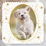 Custom Foto Pet Hund Geburtstag Gold Glitzer Stars Rechteckiger Pappuntersetzer<br><div class="desc">Welpe Pawty! Fügen Sie Ihrem Welpen oder Hunden-Geburtstag die Touch mit diesem eleganten goldfarbenen Foto und Glitzer Sternen Party Servietten hinzu. Fügen Sie Ihr Lieblings-Foto und personalisieren Sie mit Namen, Alter Geburtstag! Sehen Sie sich die Geburtstagskollektion des Welpenhundes an, um Geburtstagseinladungen, Party-Dekoration, Favoriten und Geschenke zu kombinieren. COPYRIGHT © 2020...</div>