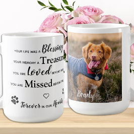 Custom Foto Pet Loss Gift Pet Memorial Coffee Mug Kaffeetasse