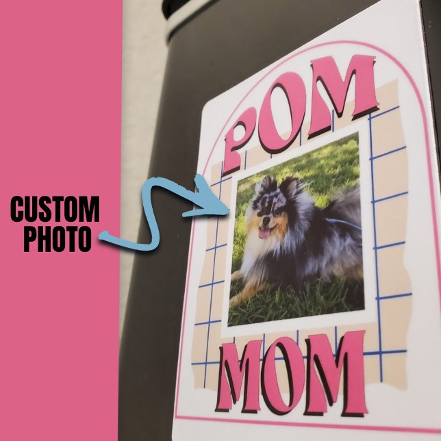 Custom Foto Pom Mama Keepake Spitz Downer Magnet (Custom Photo Pom Mom Keepsake Pomeranian Dog Owner Magnet)