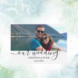 Custom Foto Relaxen Wedding Guest Book Banner