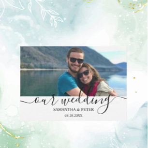 Custom Foto Relaxen Wedding Guest Book Banner