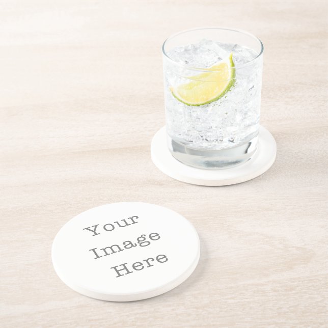 Custom Foto Sandstone Untersetzer - Personalisiert (Seite)