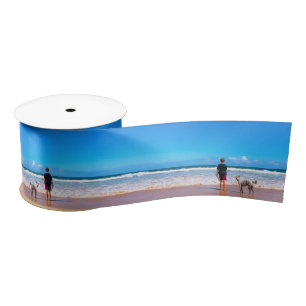 Custom Foto Satin Ribbon Ihre Ptes Fotos Geschenk Satinband