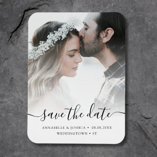 Custom Foto Save the Date Hochzeit Magnet