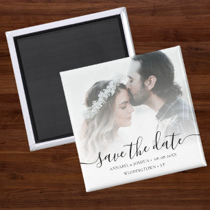 Custom Foto Save the Date Hochzeit Magnet