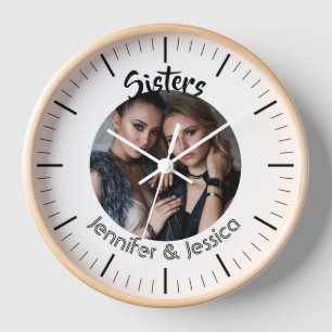 Custom Foto Schwestern beste Freunde beste Freundi Uhr