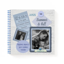 Custom Foto Scrapbook Journal Spiral Notebook