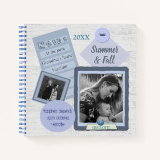 Custom Foto Scrapbook Journal Spiral Notebook Notizbuch