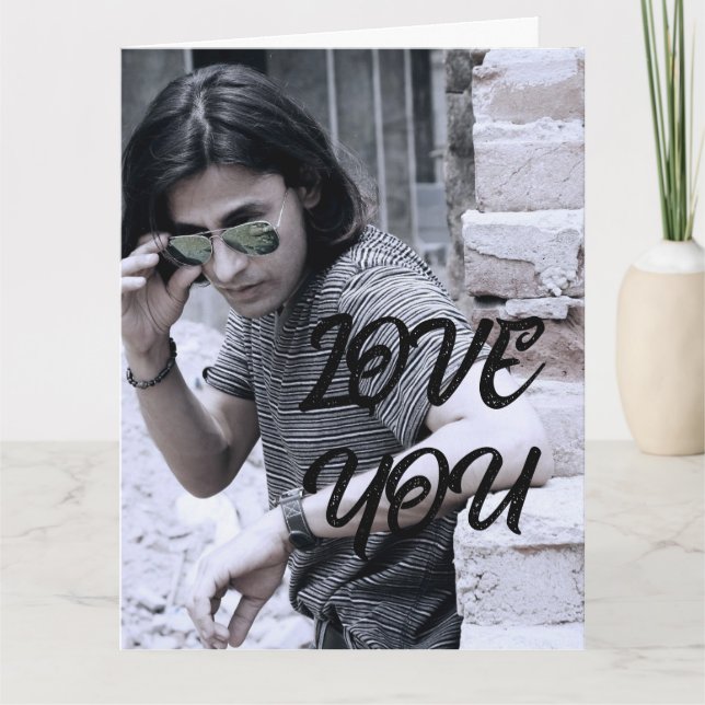 CUSTOM FOTO SCRIPT GREETCARDS KARTE (Vorderseite)