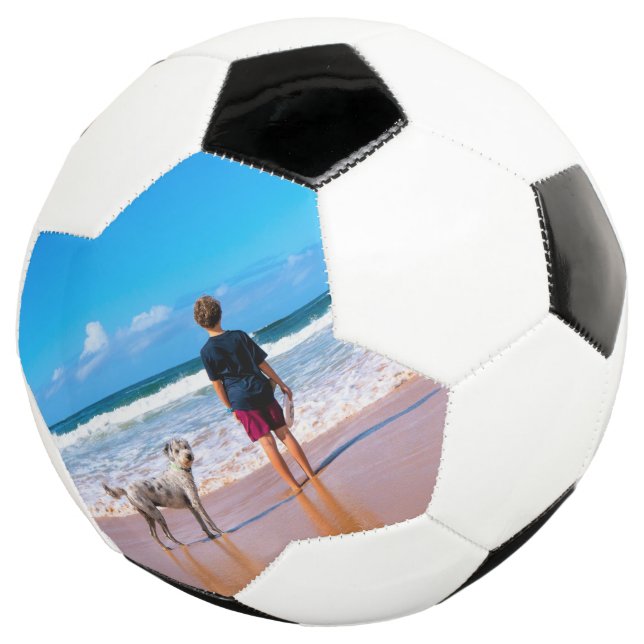 Custom Foto Soccer Ball Gift Ihre Lieblings-Fotos (Dreiviertel)