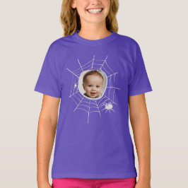 Custom Foto Spider Spinnennetze gruselig Spore T-Shirt
