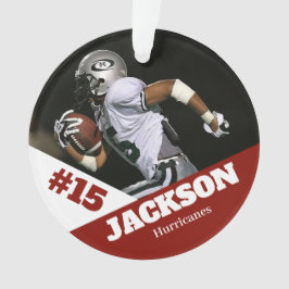 Custom Foto Sportkeepake Ornament Fußball