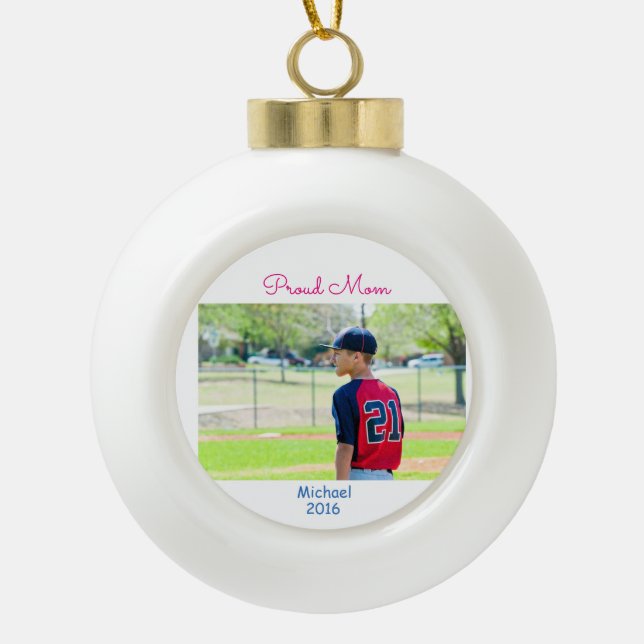 Custom Foto Sports Ornament (Vorderseite)