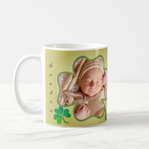 Custom Foto St. Patrick's 4leaf Kleeblatt Frame Kaffeetasse