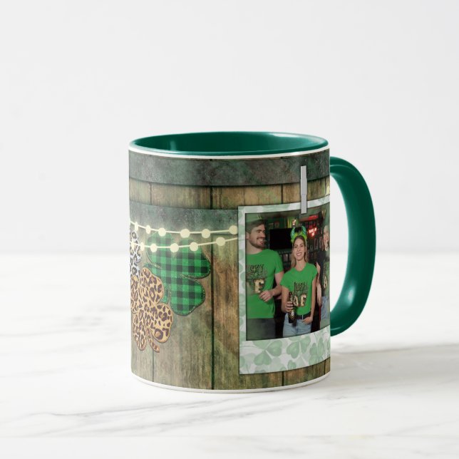 Custom Foto St. Patrick's Day Tasse (VorderseiteRechts)