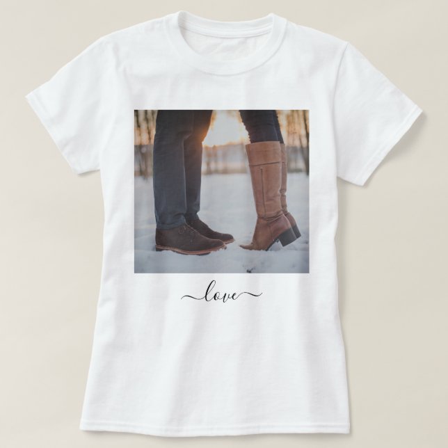 Custom Foto T - Shirts Ihr romantisches Geschenk (Design vorne)