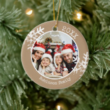 Custom Foto Tan Snowflake