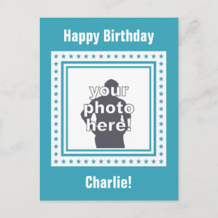 CUSTOM-FOTO, TEXT & FARBE-Postkarte / Tischkarte Postkarte