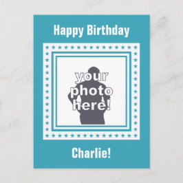 CUSTOM-FOTO, TEXT & FARBE-Postkarte / Tischkarte Postkarte