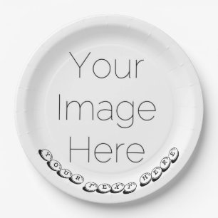 Custom Foto & Text Party Hochzeit, Geburtstag, Pap Pappteller