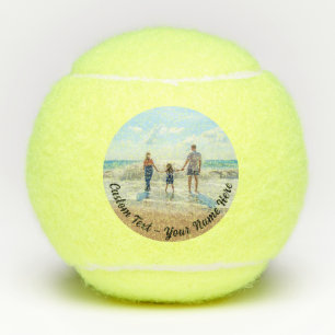Custom Foto Text Tennis Balls Ihre Fotos Geschenk Tennisbälle