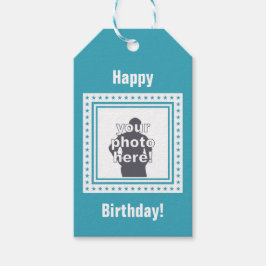 CUSTOM-FOTO-, TEXT- und FARBEITETags Geschenkanhänger