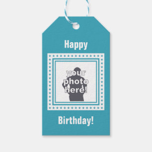 CUSTOM-FOTO-, TEXT- und FARBEITETags Geschenkanhänger