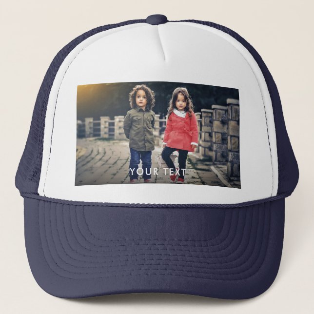Custom Foto Trucker Hat Truckerkappe (Vorderseite)