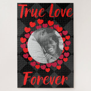 Custom Foto True Love Valentine's Jigsaw Puzzle