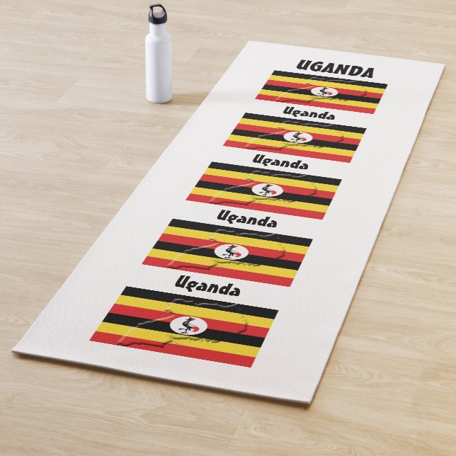 Custom Foto UGANDA FLAG Yogamatte