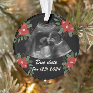 Custom Foto, Ultraschall Sonogramm Weihnachten Ornament