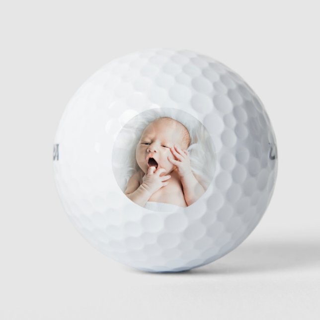 Custom Foto Vatertag Golf Balls Golfball (Vorderseite)