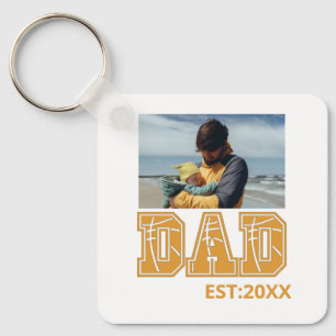 Custom Foto Vathage Tag Sport Vater Basketball Vat Schlüsselanhänger