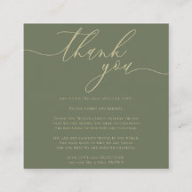 Custom Foto Vielen Dank Sage Gold