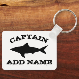 Custom foto von keychain with shark fish silhouett schlüsselanhänger