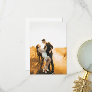 Custom Foto Wedding Cards Dankeskarte