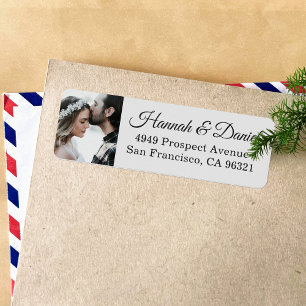 Custom Foto Wedding Rücksendeadresse
