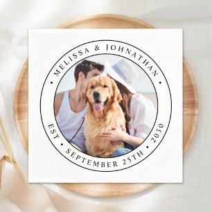 Custom Foto Wedding Serviette