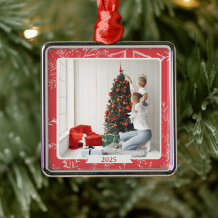Custom Foto Weihnachten Ornament Aus Metall