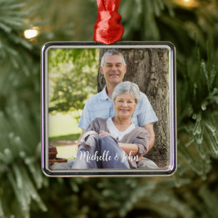 Custom Foto Weihnachten Ornament Aus Metall