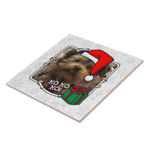 Custom Foto Weihnachts-Weihnachtsmannmütze Pet HO  Fliese